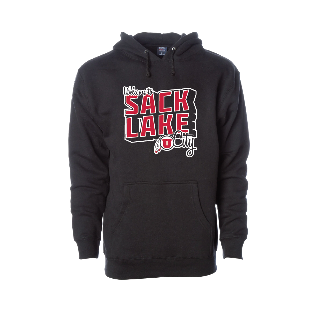 Sack Lake City  Embroidered Hoodie