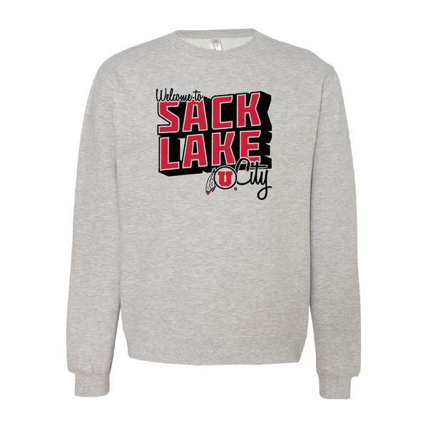 Sack Lake City Embroidered Crew Neck Sweatshirt