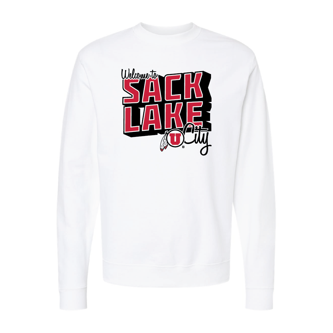 Sack Lake City Embroidered Crew Neck Sweatshirt