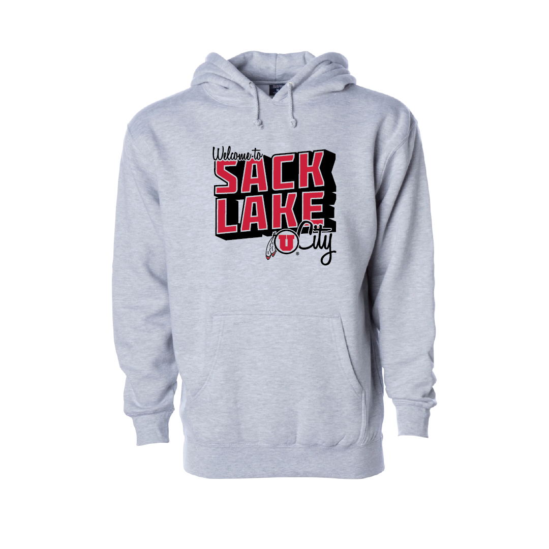 Sack Lake City  Embroidered Hoodie