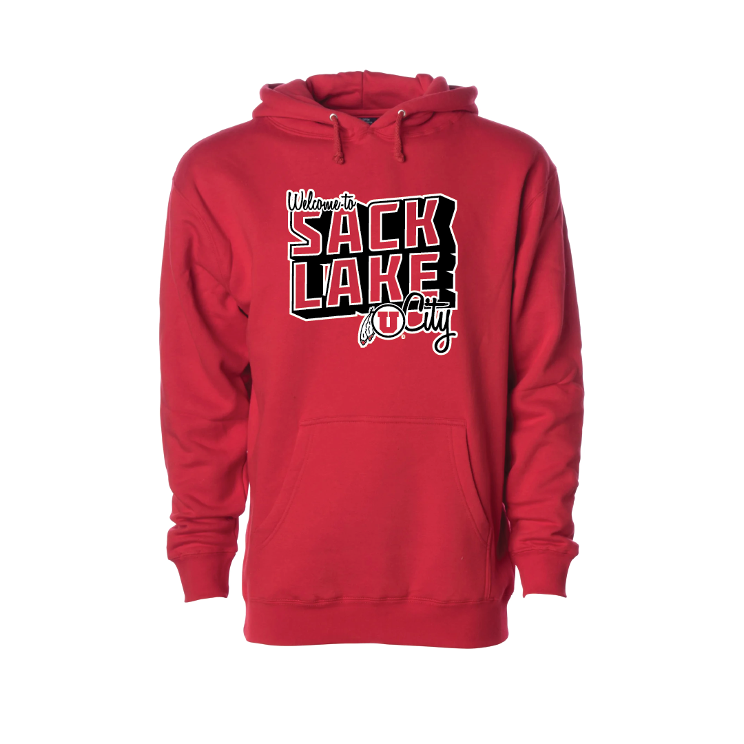 Sack Lake City  Embroidered Hoodie