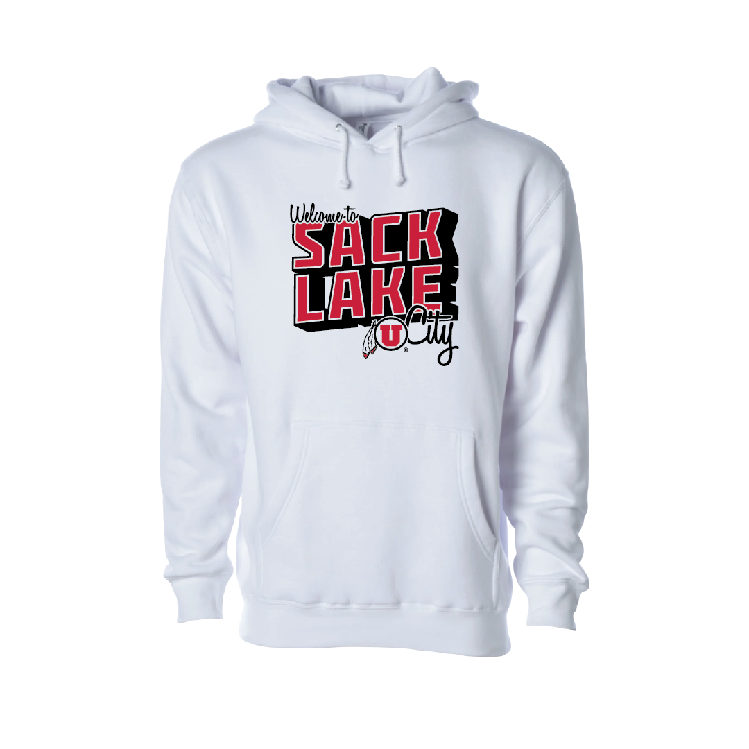 Sack Lake City  Embroidered Hoodie