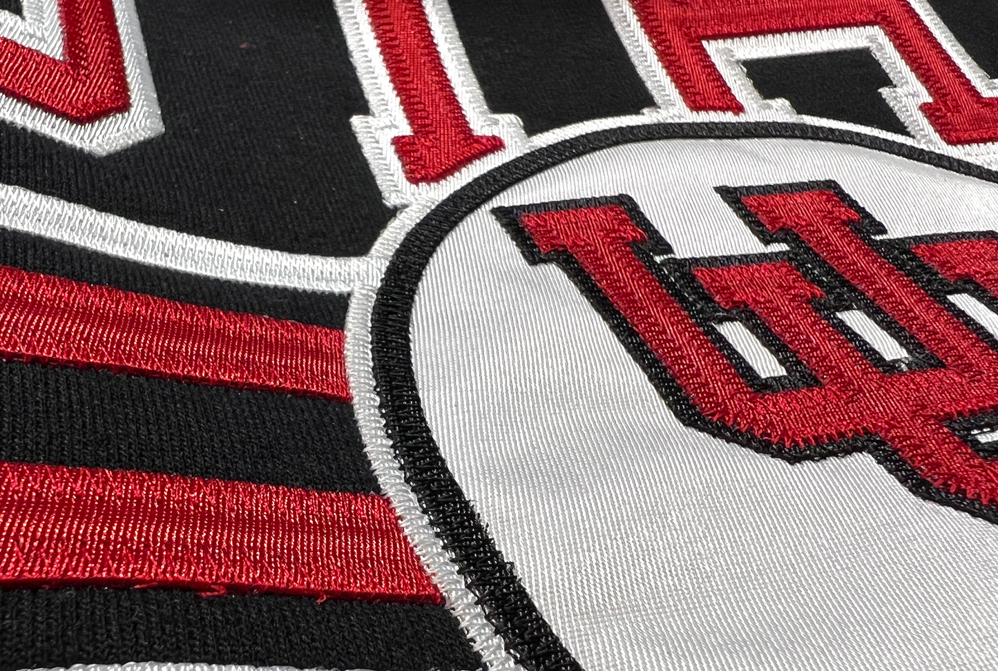 Interlocking UU - State W/Utah Stripe  Embroidered Hoodie