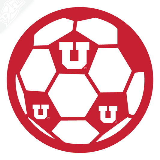 Block U Soccer Vinyl Decal