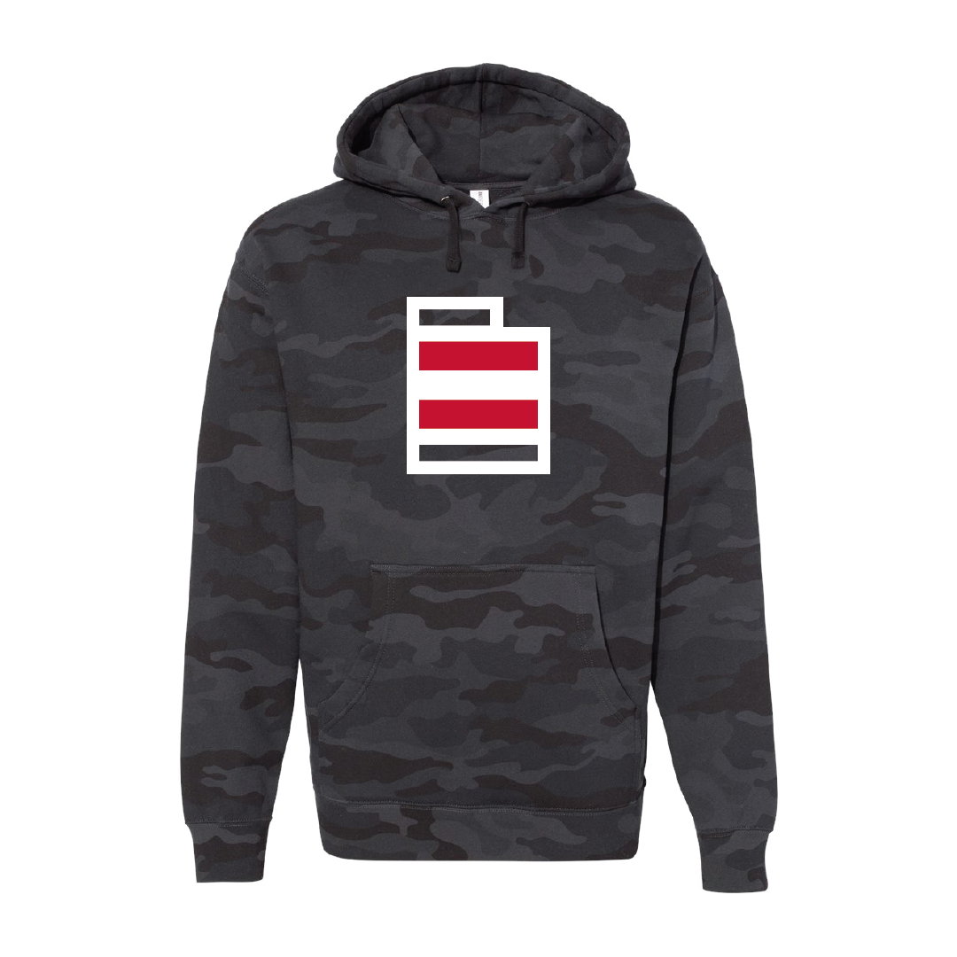 State W/Utah Stripe  Embroidered Hoodie