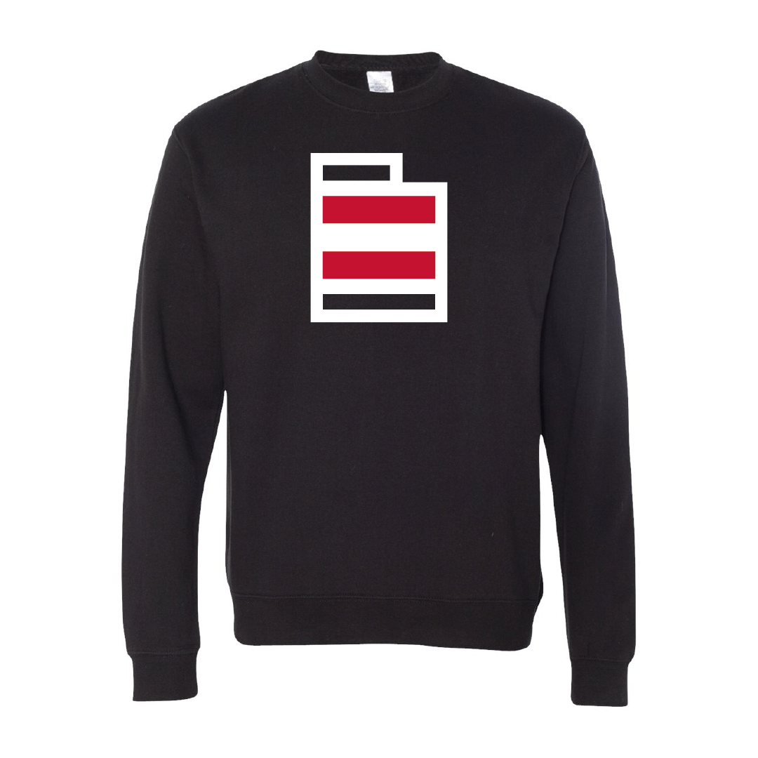 State W/Utah Stripe Embroidered Crew Neck Sweatshirt