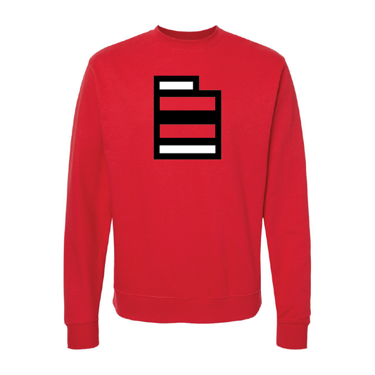 State W/Utah Stripe Embroidered Crew Neck Sweatshirt