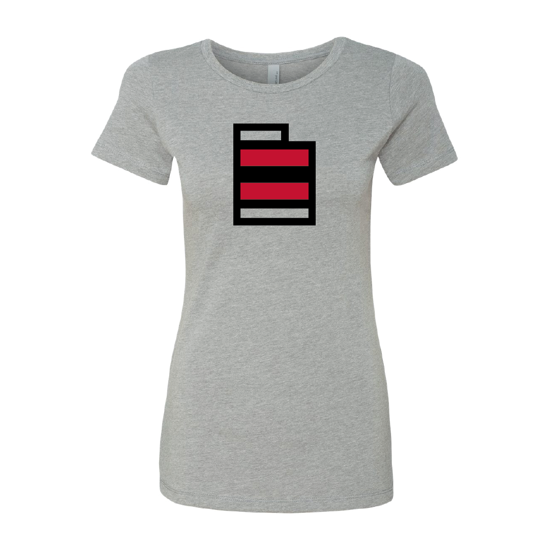 State W/Utah Stripe Womens T-Shirt