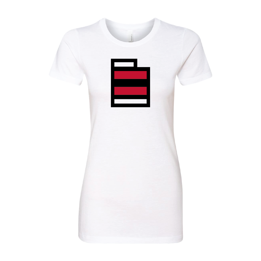 State W/Utah Stripe Womens T-Shirt