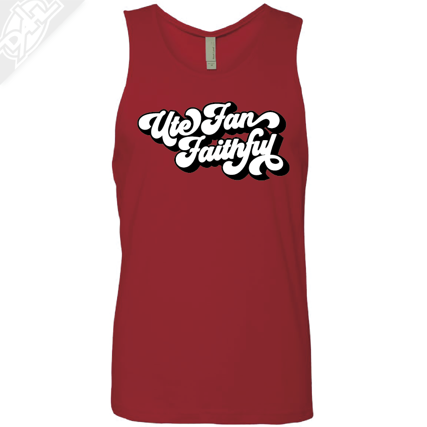 Ute Fan Faithful Retro - Mens Tank Top