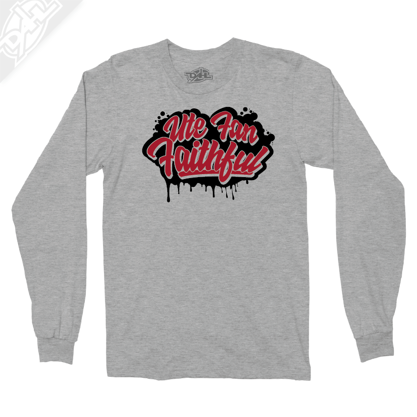 Ute Fan Faithful Script - Long Sleeve