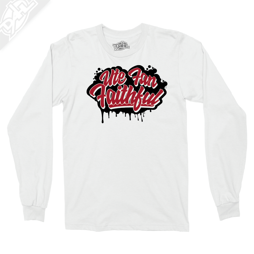 Ute Fan Faithful Script - Long Sleeve