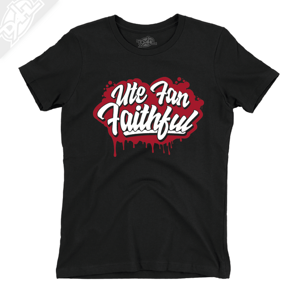 Ute Fan Faithful Script - Womens T-Shirt
