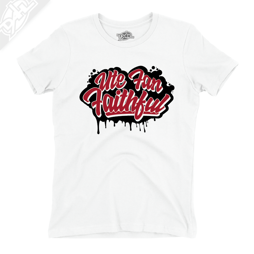 Ute Fan Faithful Script - Girls T-Shirt