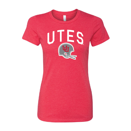 Utes Gray Throwback Womens T-Shirt