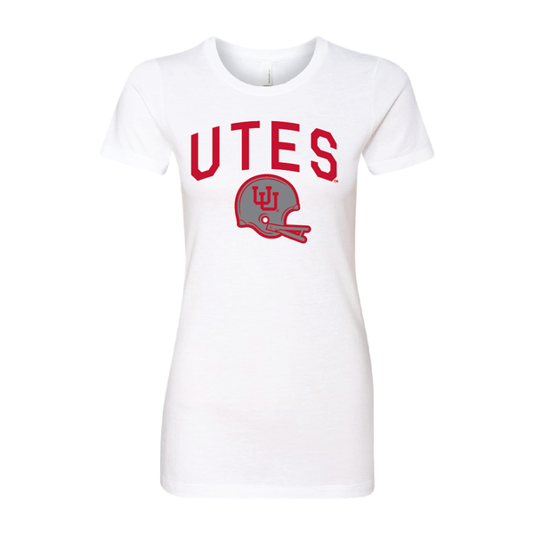 Utes Gray Throwback Womens T-Shirt