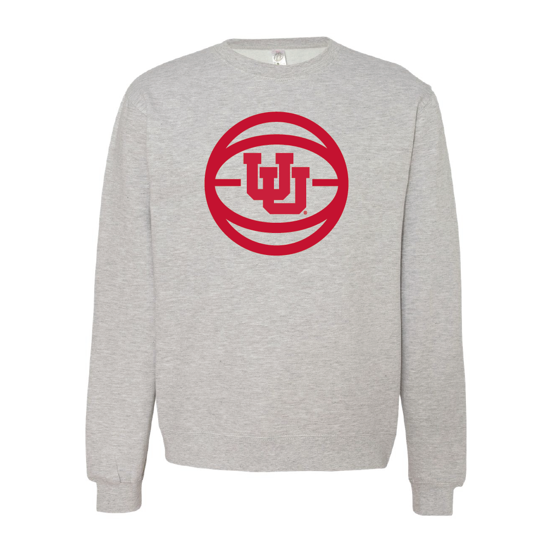 Interlocking UU Basketball Embroidered Crew Neck Sweatshirt