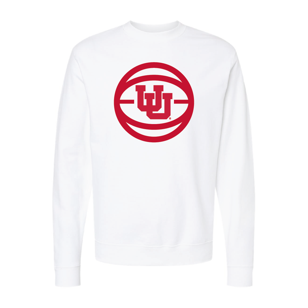 Interlocking UU Basketball Embroidered Crew Neck Sweatshirt