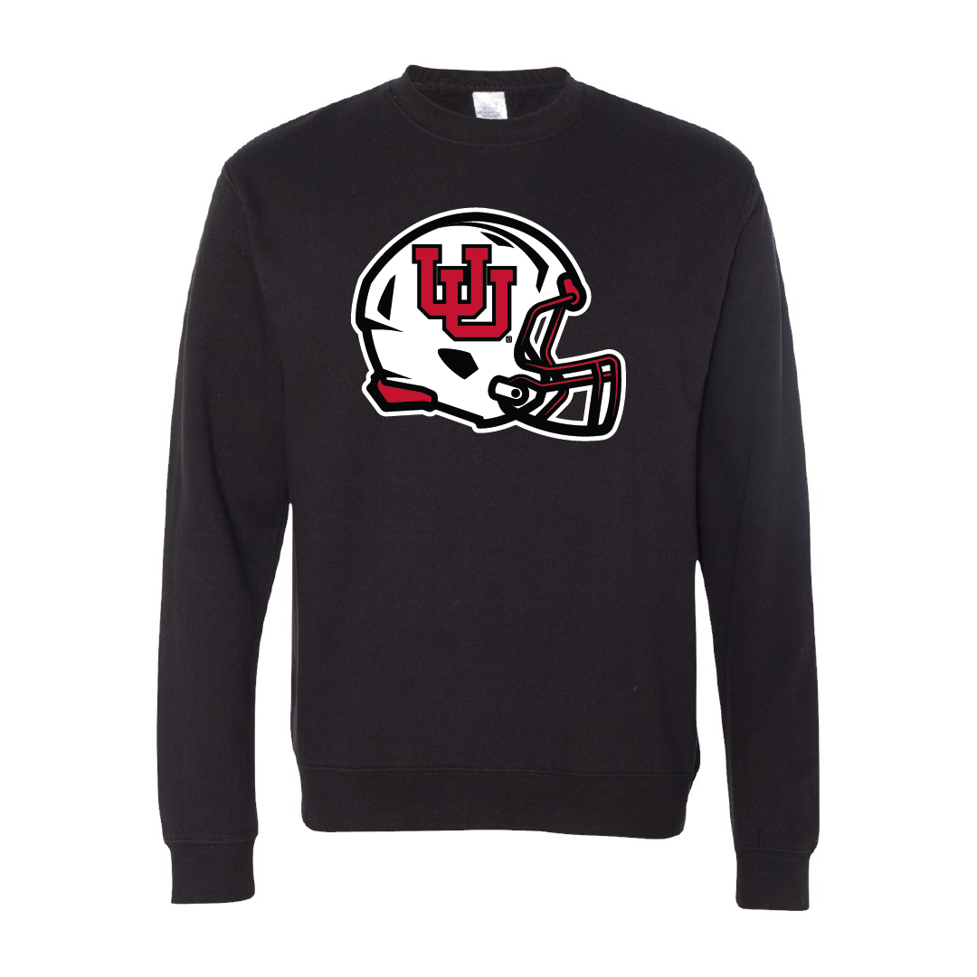 Interlocking UU  Helmet Embroidered Crew Neck Sweatshirt