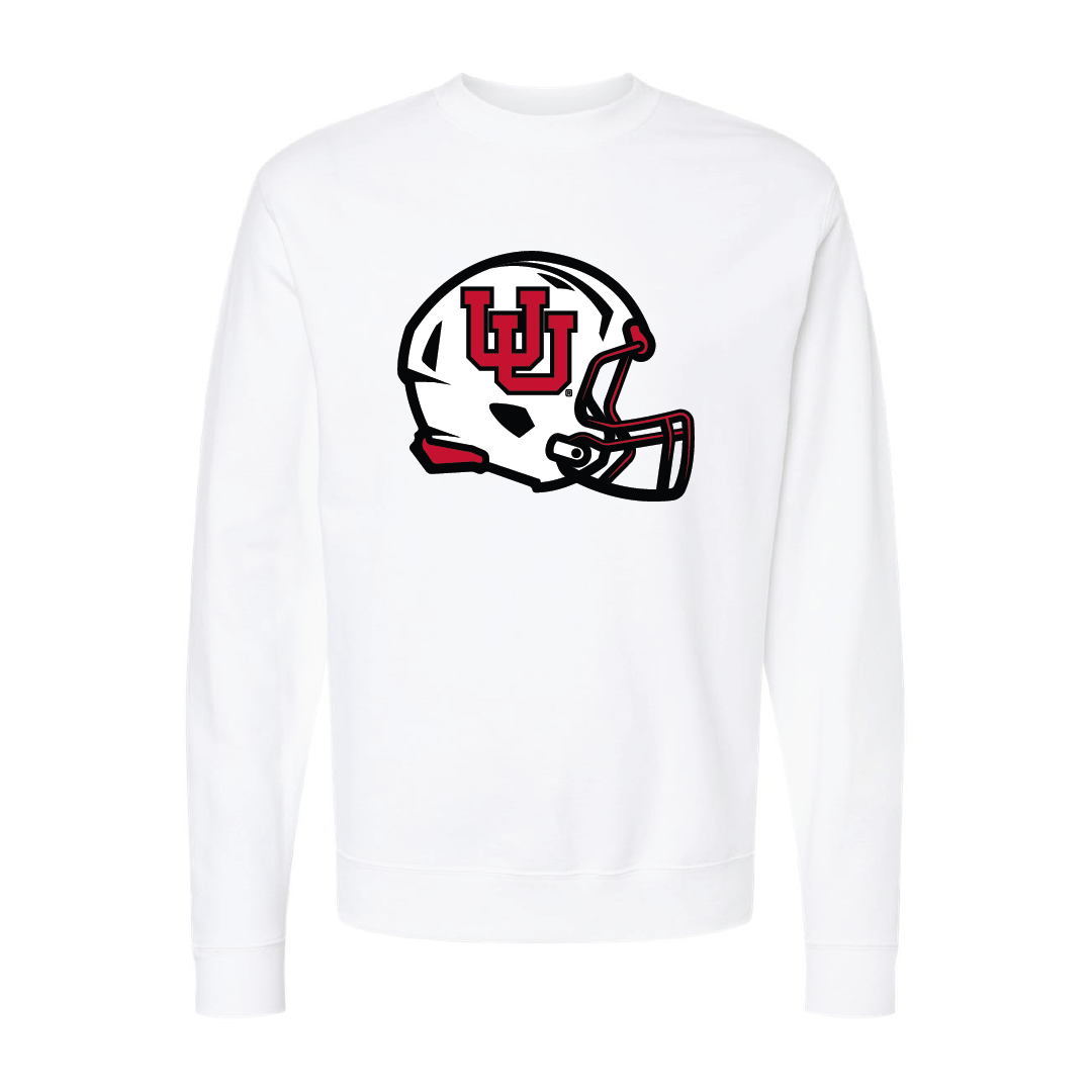 Interlocking UU  Helmet Embroidered Crew Neck Sweatshirt