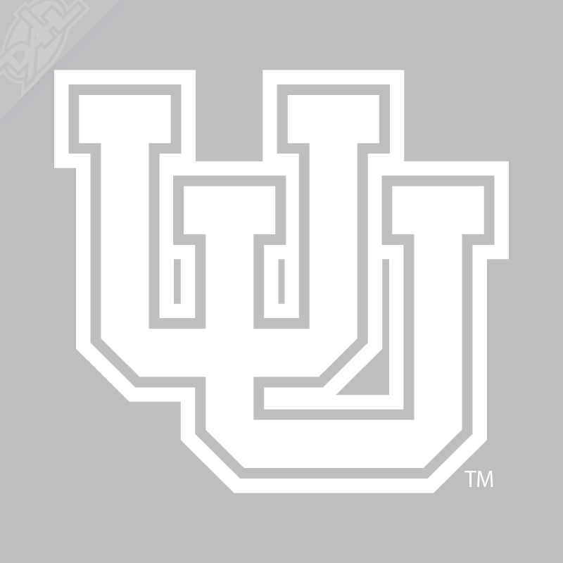 Interlocking UU Outline Vinyl Decal