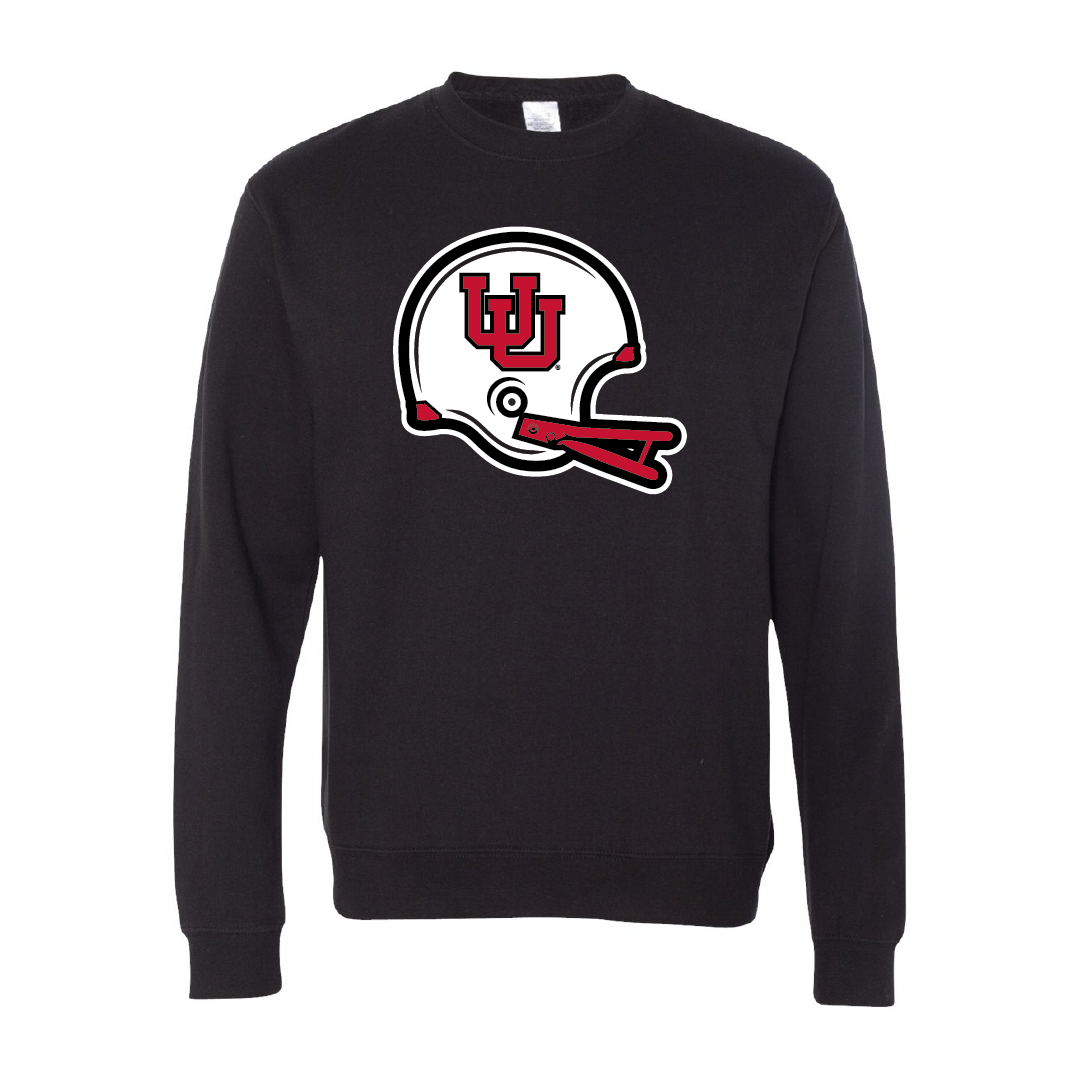 Interlocking UU Throwback Helmet Embroidered Crew Neck Sweatshirt