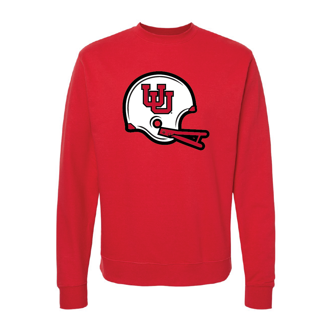 Interlocking UU Throwback Helmet Embroidered Crew Neck Sweatshirt