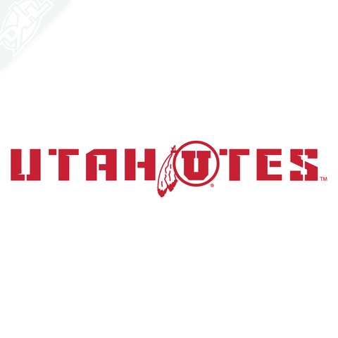 Utah Utes - Cicle and Feather Vinyl Decal