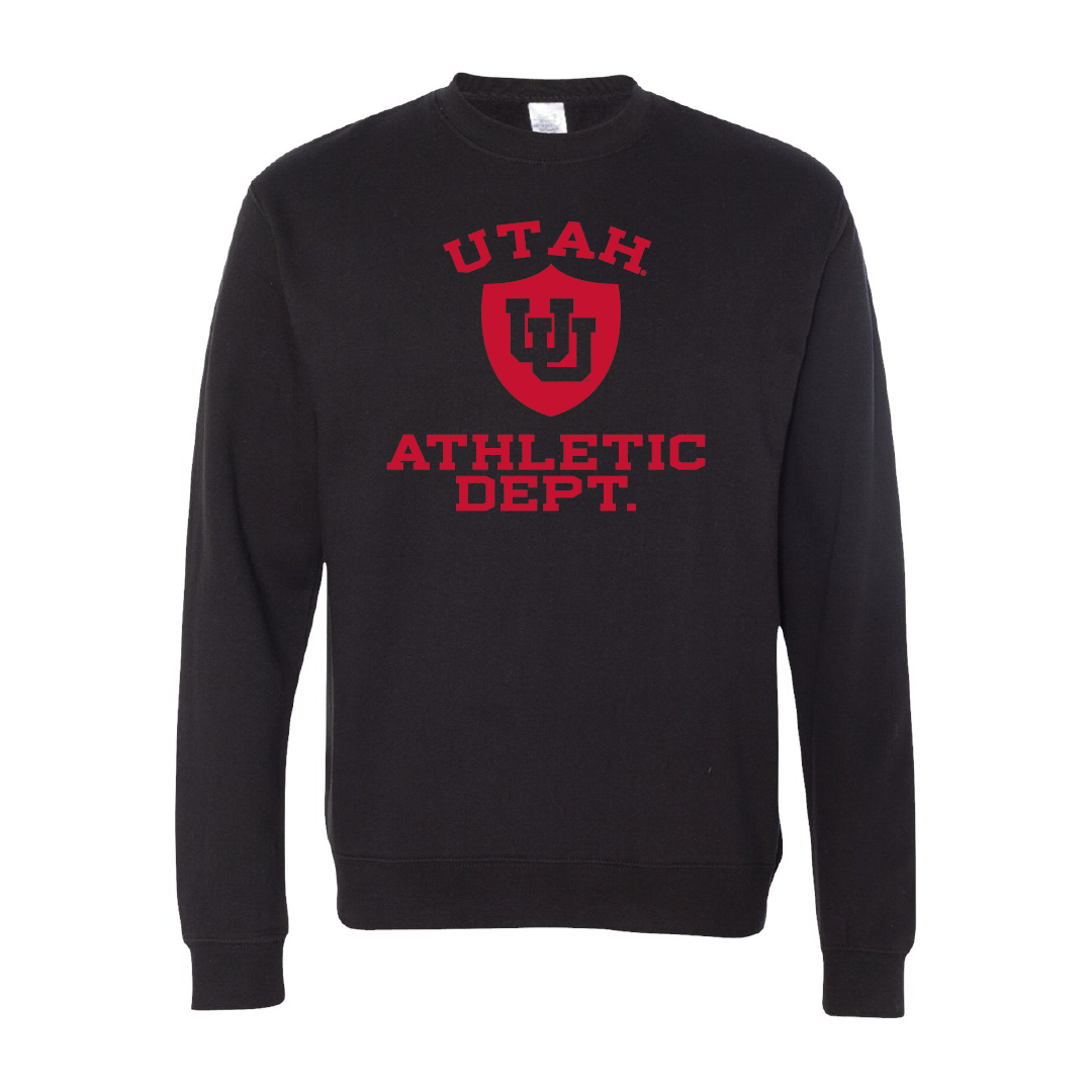 Utah Athletic Department Embroidered Crew Neck Sweatshirt