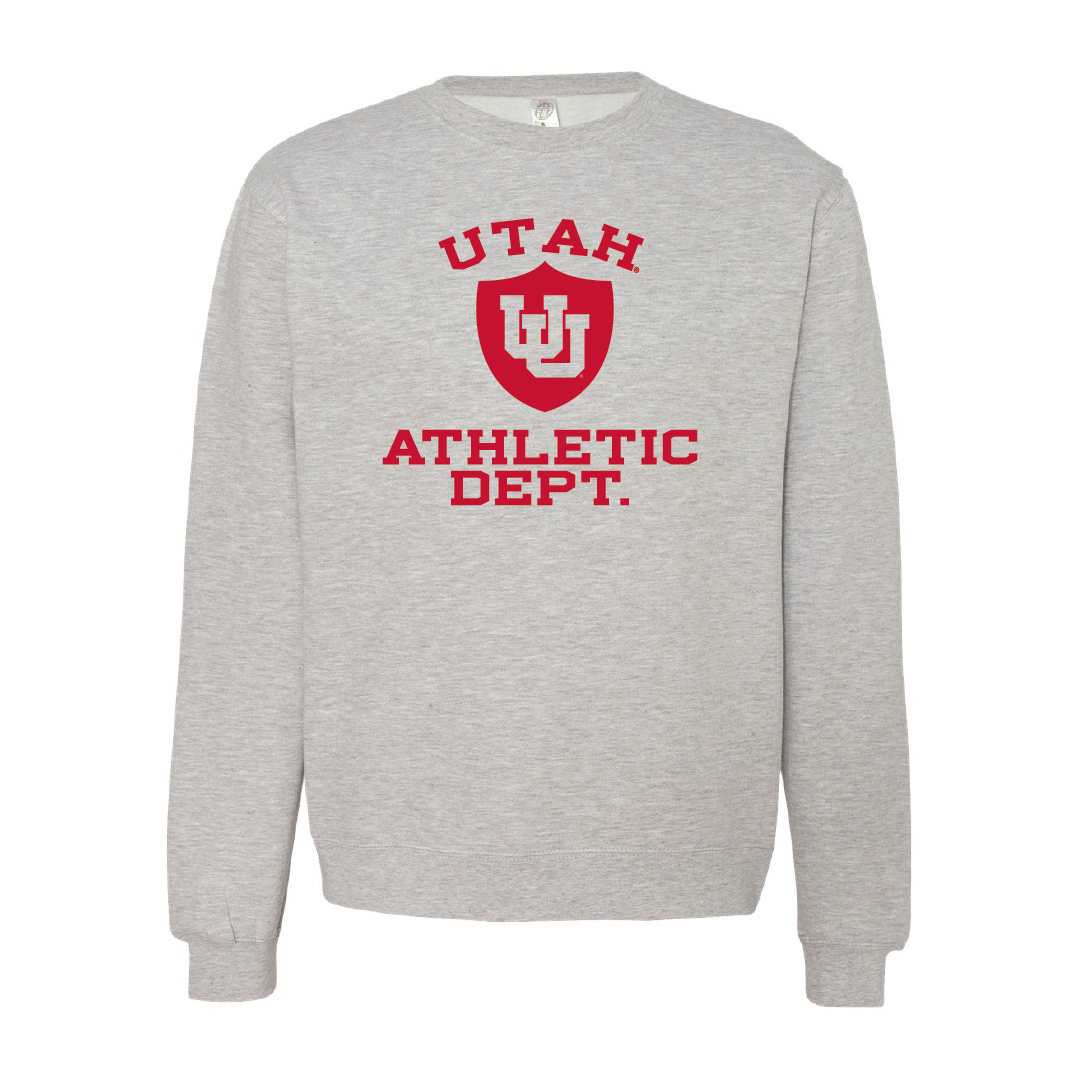 Utah Athletic Department Embroidered Crew Neck Sweatshirt