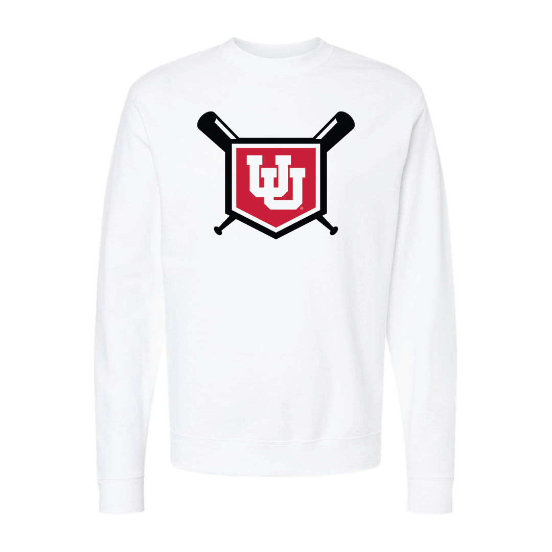 Utah Baseball Embroidered Crew Neck Sweatshirt