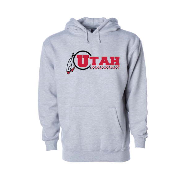 Utah Basketball - Throwback  Embroidered Hoodie