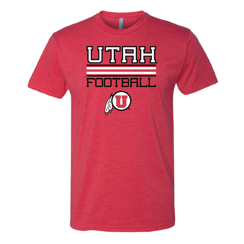 Utah Football - Circle and Feather Mens T-Shirt