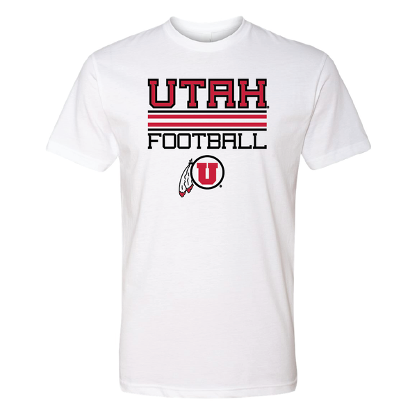 Utah Football - Circle and Feather Mens T-Shirt