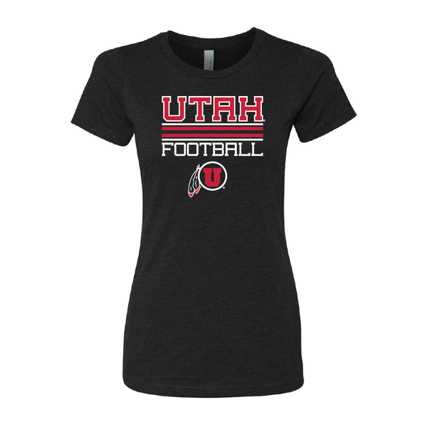 Utah Football - Circle and Feather Womens T-Shirt