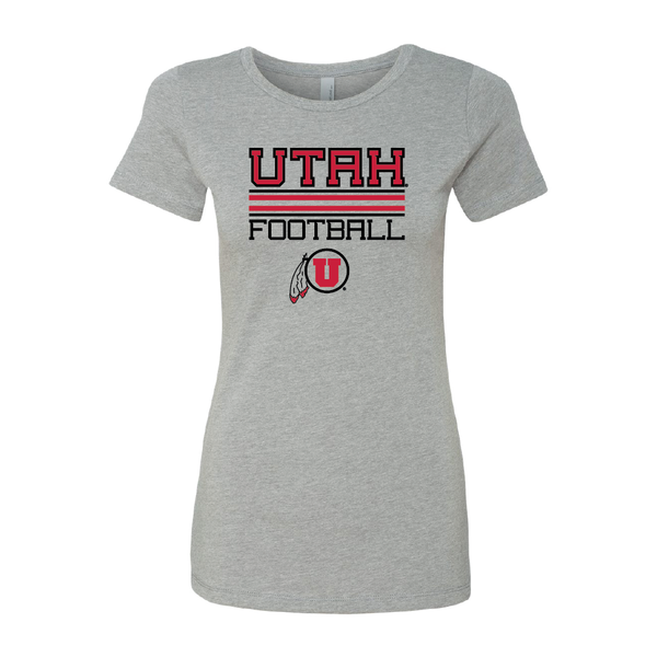 Utah Football - Circle and Feather Womens T-Shirt