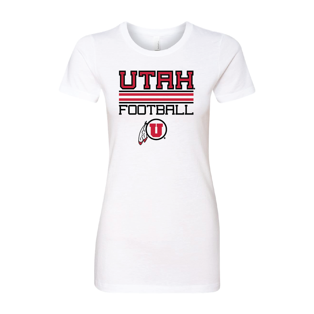 Utah Football - Circle and Feather Womens T-Shirt