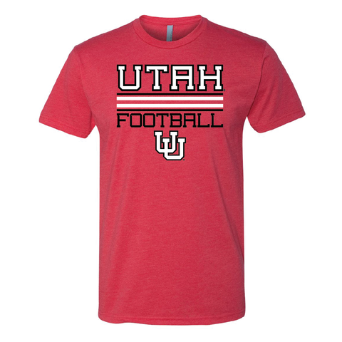 Utah Football - Interlocking UU Mens T-Shirt