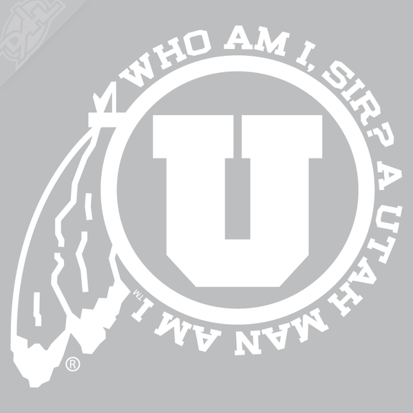 Circle and Feather - Who Am I Sir? Vinyl Decal