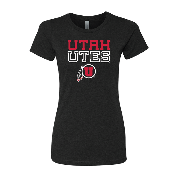 Utah Utes - W/Circle and FeatherWomens T-Shirt