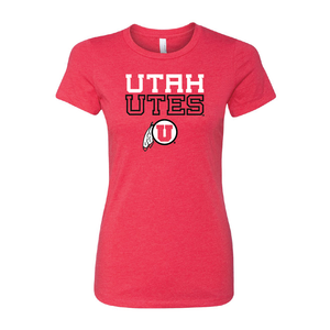 Utah Utes - W/Circle and FeatherWomens T-Shirt