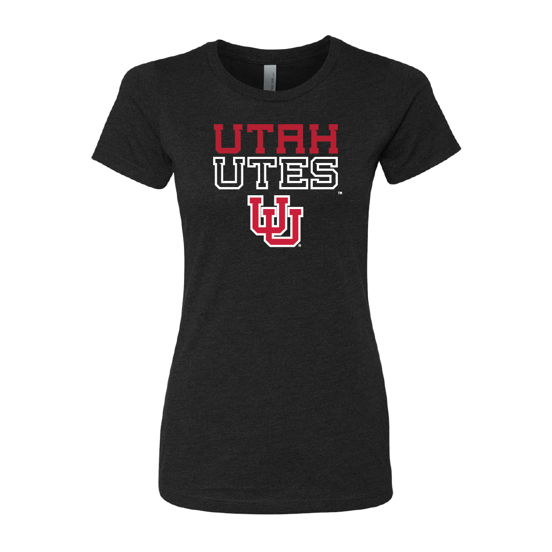 Utah Utes - Interlocking UU Womens T-Shirt