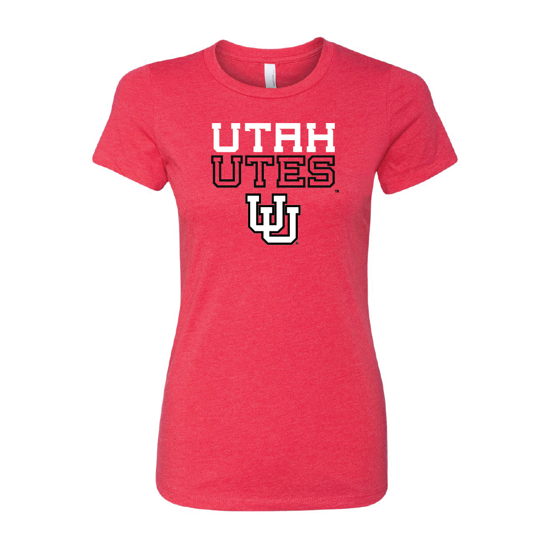 Utah Utes - Interlocking UU Womens T-Shirt