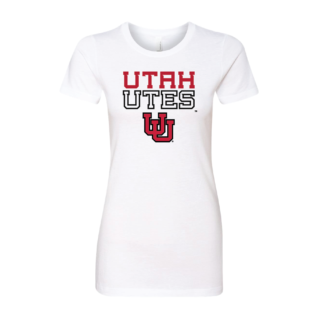 Utah Utes - Interlocking UU Womens T-Shirt