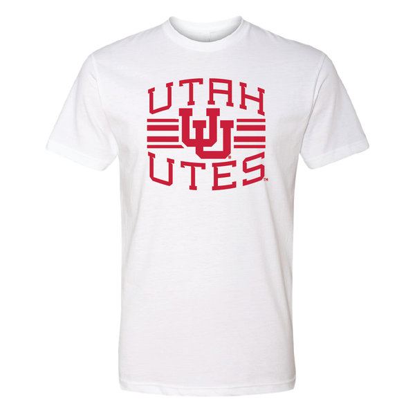 Utah Utes - Utah Stripe - Interlocking UU Youth T-shirt