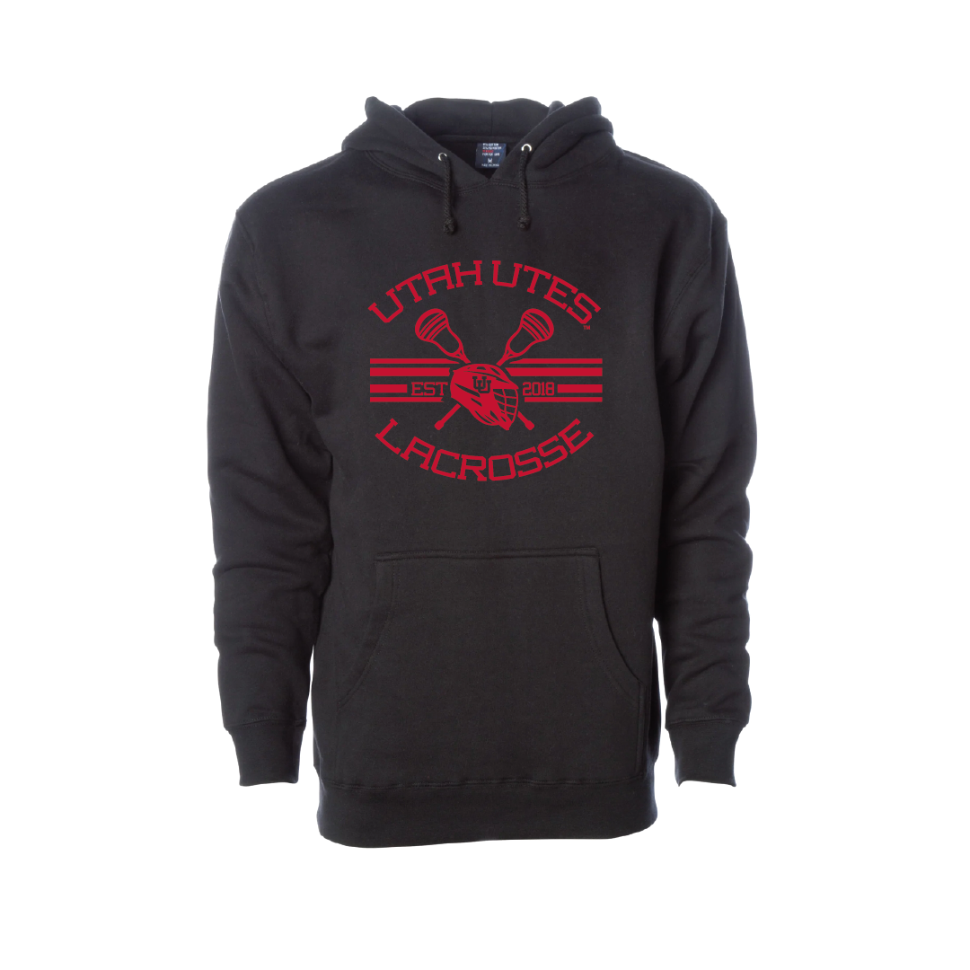 Utah Utes - Interlocking UU  Embroidered Hoodie