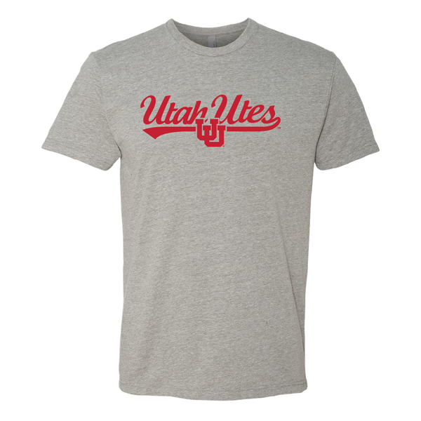 Utah Utes - Script- Interlocking UUMens T-Shirt