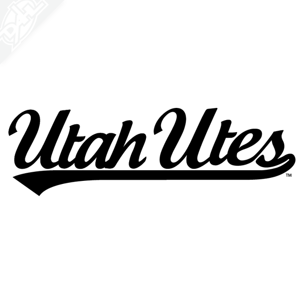 Utah Utes Script Vinyl Decal