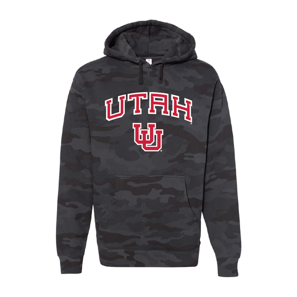 Utah Wordmark- Interlocking UU  Embroidered Hoodie