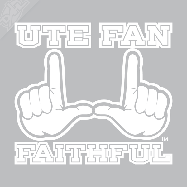 Utah Fan Faithful Vinyl Decal